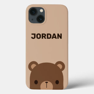 Urso Castanho Bonito com Nome Personalizado