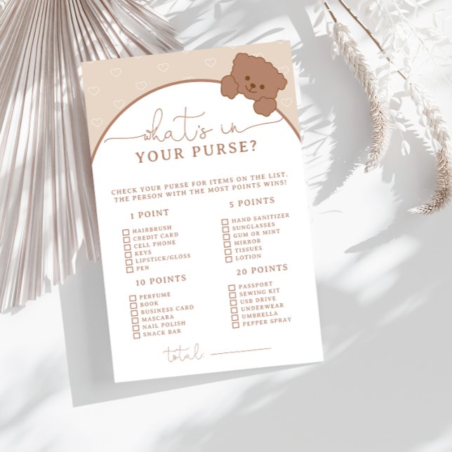 Urso Castanho - O que há no Jogo do Chá de fraldas (Criador carregado)