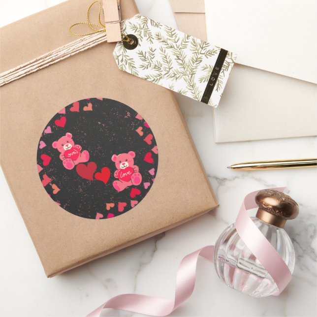 Urso charmoso e Autocolantes (Presentear)