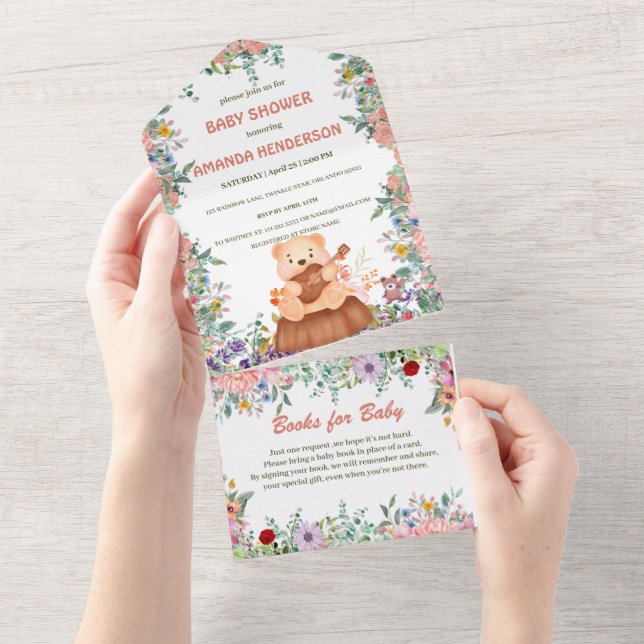 Urso-Cinto toca guitarra flora aquosa chá de frald (Aba destacável)