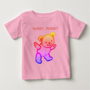 Urso colorido, HUGGY, HUGGGY, T-Shirt