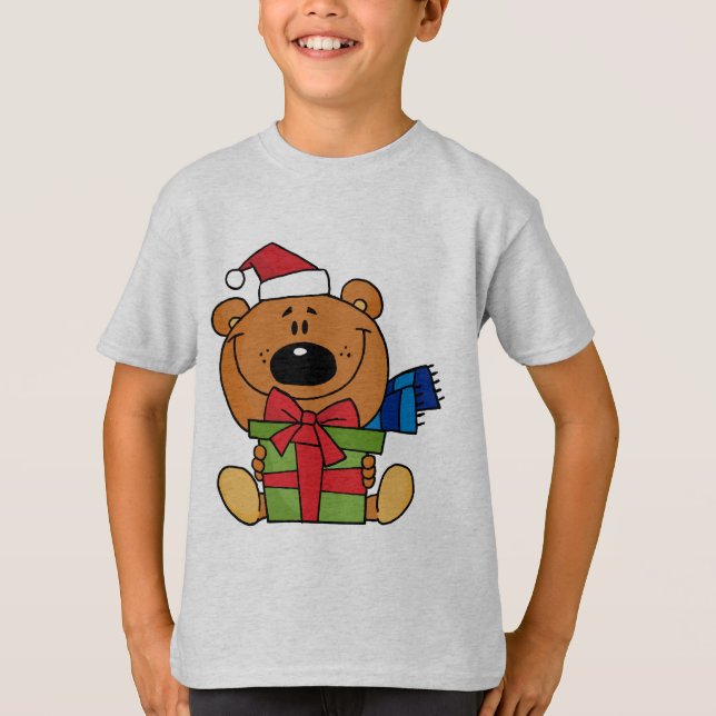 Urso com Camisetas de Feriado e presentes (Frente)