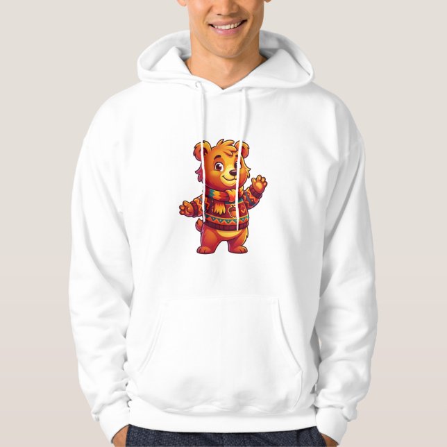 Urso Cozy em Suéter Nórdico (Frente)