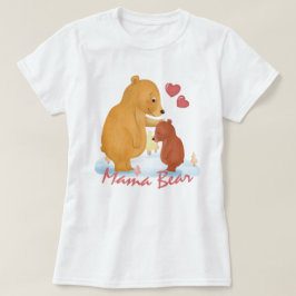 Urso da mamãe - Ursa Mãe e Camiseta Bebê