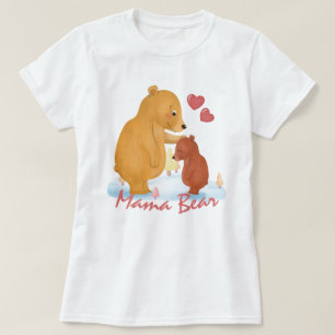 Urso da mamãe - Ursa Mãe e Camiseta Bebê
