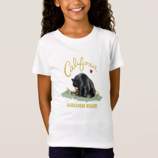 Urso de Califórnia - meninas do t-shirt do amor de