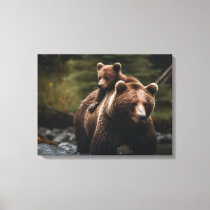 Urso de canvas Wall Art-Yellowstone