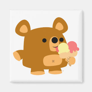 Urso de Cartoon Bonito com Íman de Bolas :)