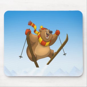 Urso de esqui Mousepad