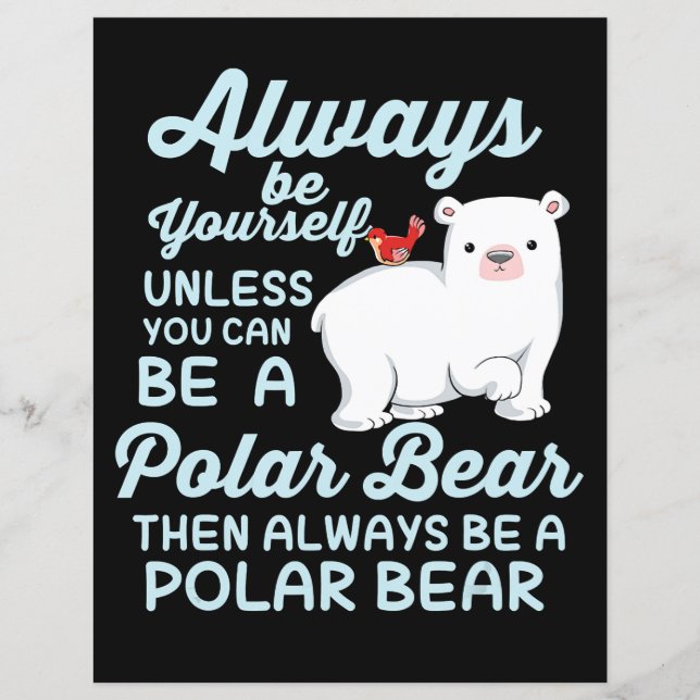 Urso De Gelo Gelado Um Urso Polar (Frente)