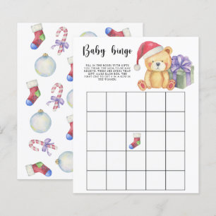 Urso de inverno - Jogo de bingo Chá de fraldas