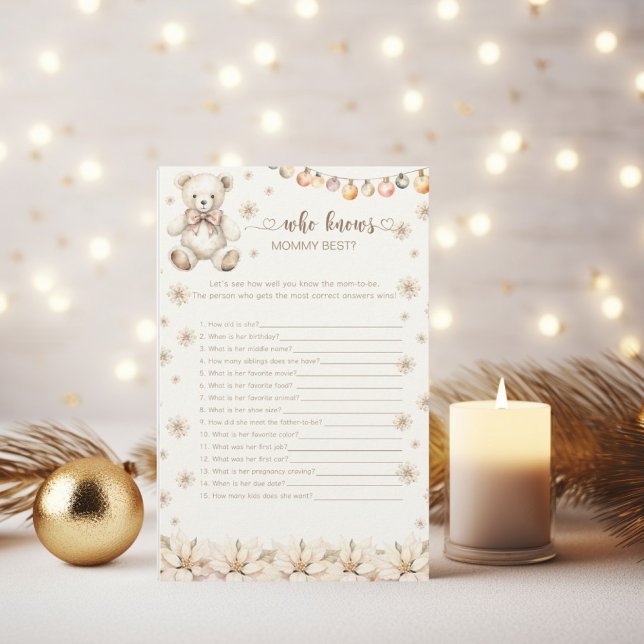 Urso de inverno que conhece o melhor jogo de Chá d (Criador carregado)