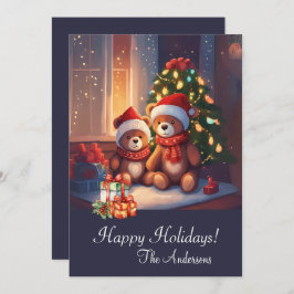 Urso de Natal 10, Feriados Felizes, Cartão de Nata