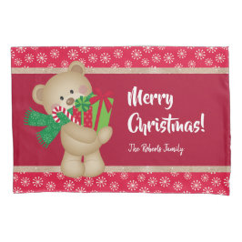 Urso de Natal com Presente e Flocos de Neve, Verme