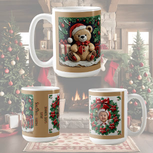 Urso de Natal e Presentes Caneca de Café Personali