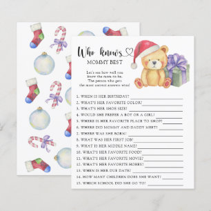 Urso de Natal - Quem conhece melhor a mamãe