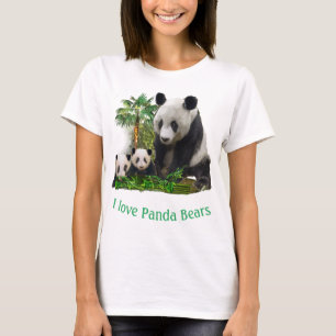 Urso de Panda e suas roupas T-Shirt