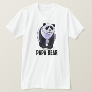 Urso de panda, o t-shirt leve dos homens do urso