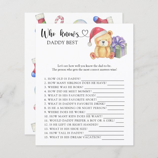 Urso de pelúcia de inverno - Quem sabe o melhor jo (Frente/Verso)