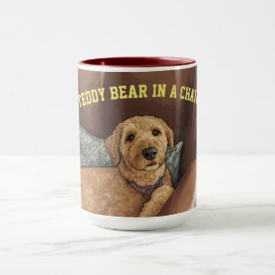 Urso de Pelúcia numa Cadeira, a Caneca