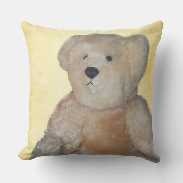 Urso de pelúcia personalizado v1 Almofada de lança (Frente)