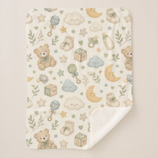 Urso de Pelúcia Teddy Sherpa Manta | Neutro