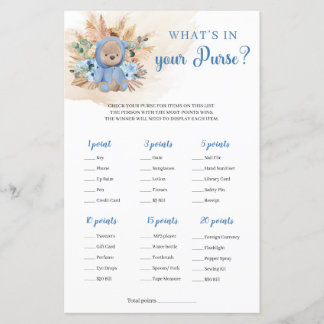 Urso de pelúcia tropical Boho O que está na sua bo