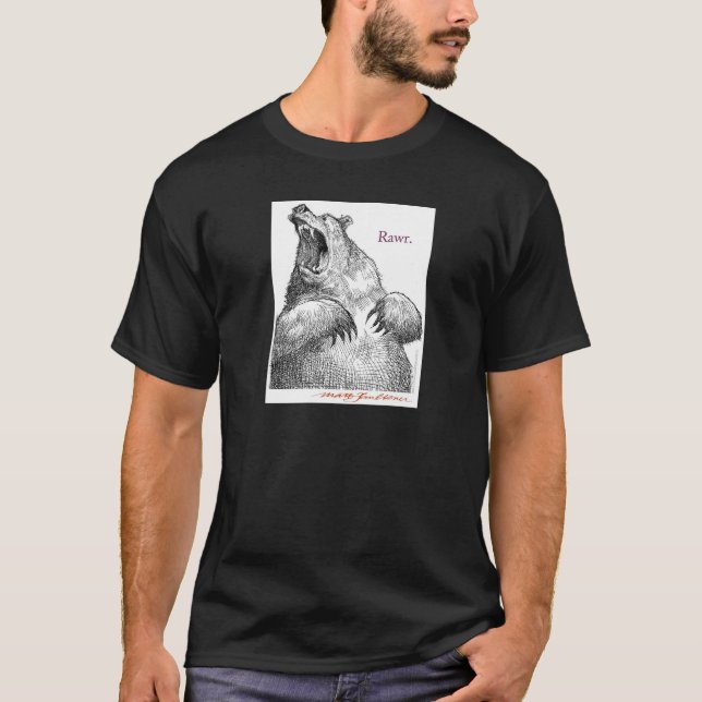 Urso de Rawr! O t-shirt dos homens (Frente)