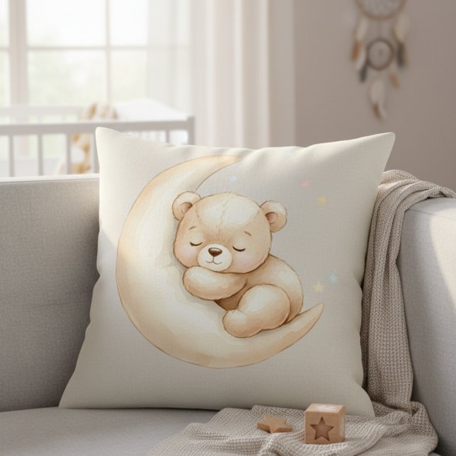 Urso de Sonhos Doces na Almofada da Sala de Bebê L (Criador carregado)