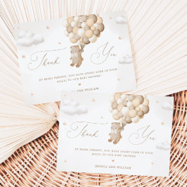 Urso de Teddy com Cartões de agradecimentos de Bal