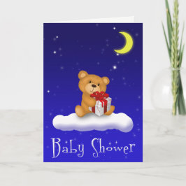 Urso de Teddy com Presente - Cartão de Saudação do