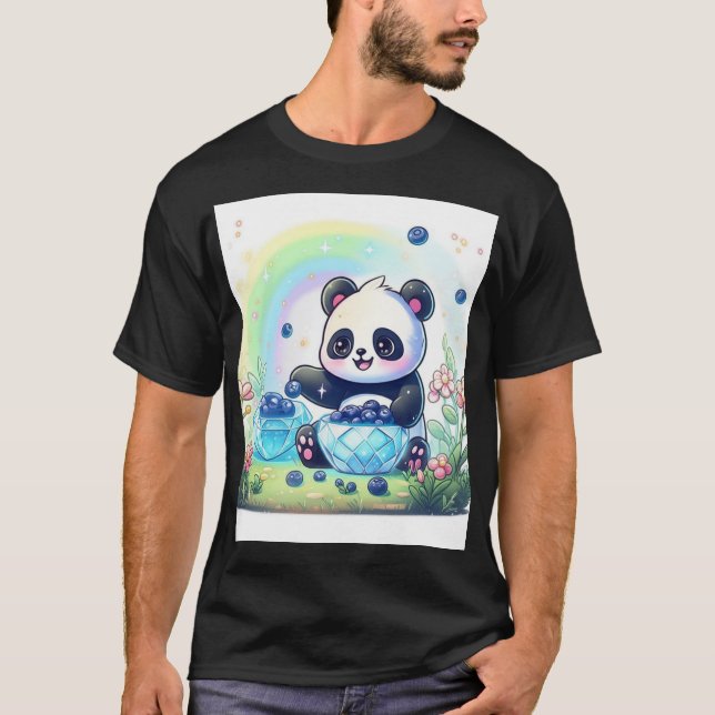 Urso de Teddy com T-shirt de Panda Personalizada (Frente)