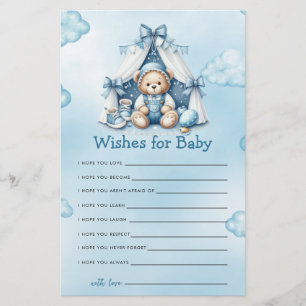 Urso De Teddy De Jogo De chá de fraldas Em Tent De