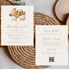 Urso de Teddy Orçamental Neutro Tudo em Um Chá de