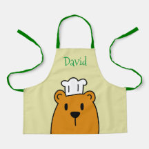 Urso De Teddy Personalizado Apron Para Crianças