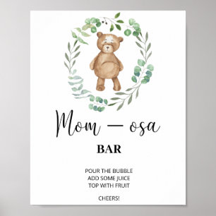 Urso de Teddy \ Poster de bar Mon-osa