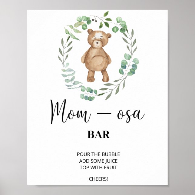 Urso de Teddy \ Poster de bar Mon-osa (Frente)
