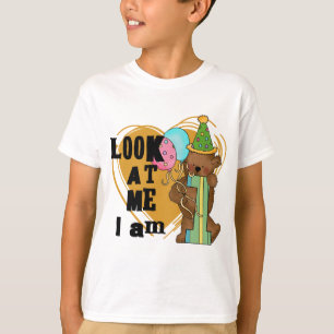 Urso de Teddy Sou 1 Camisetas de Aniversário e Pre