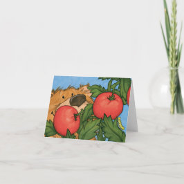 Urso de Tomate / Cartão de Nota