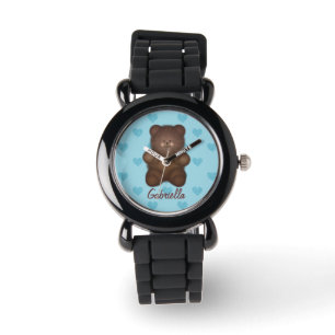 Urso de ursinho personalizado com relógio dos