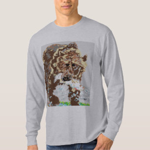 Urso de urso longo do t-shirt da Capa do jérsei