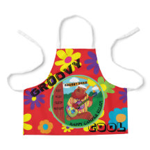 Urso De Violão Feliz De Groovy Por Toda A Impressã