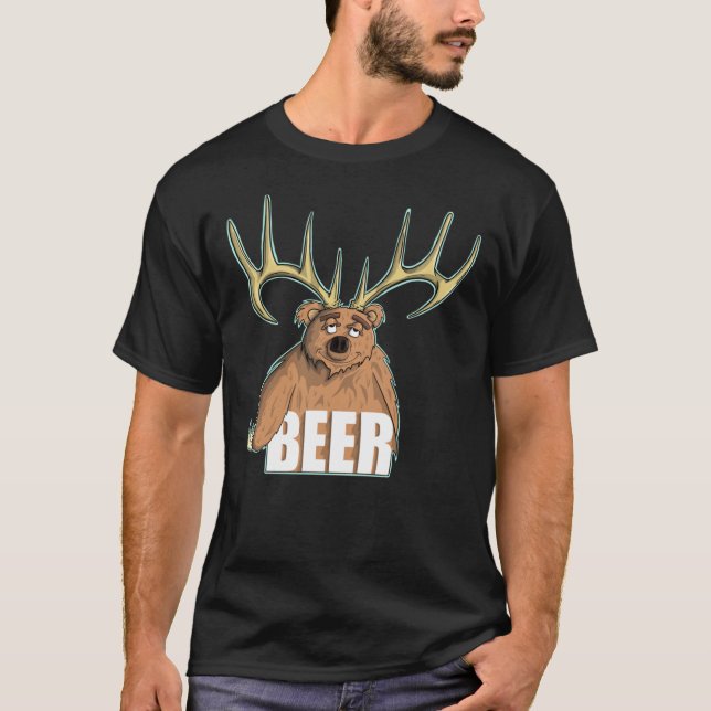 Urso e Camiseta Clássica de Cerveja AKA (Frente)