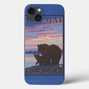 Urso e Cub - Katmai, Alaska