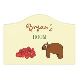 Urso e framboesa