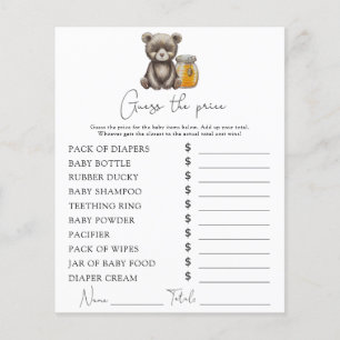 Urso e mel - Jogo "Price Guess"