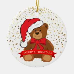 Urso enfeites de natal