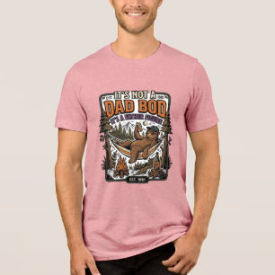 Urso engraçado de Pai acampando Camisa da Figura P