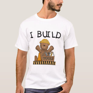 Urso eu construo o camiseta e os presentes