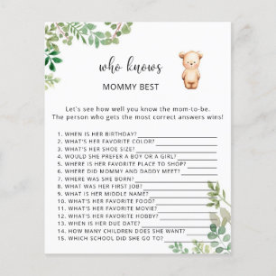 Urso floral Quem sabe melhor mamãe
